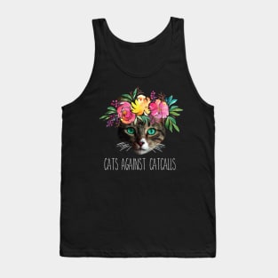 Cats against catcalls Feminist Activist T-Shirt Feminism Tank Top